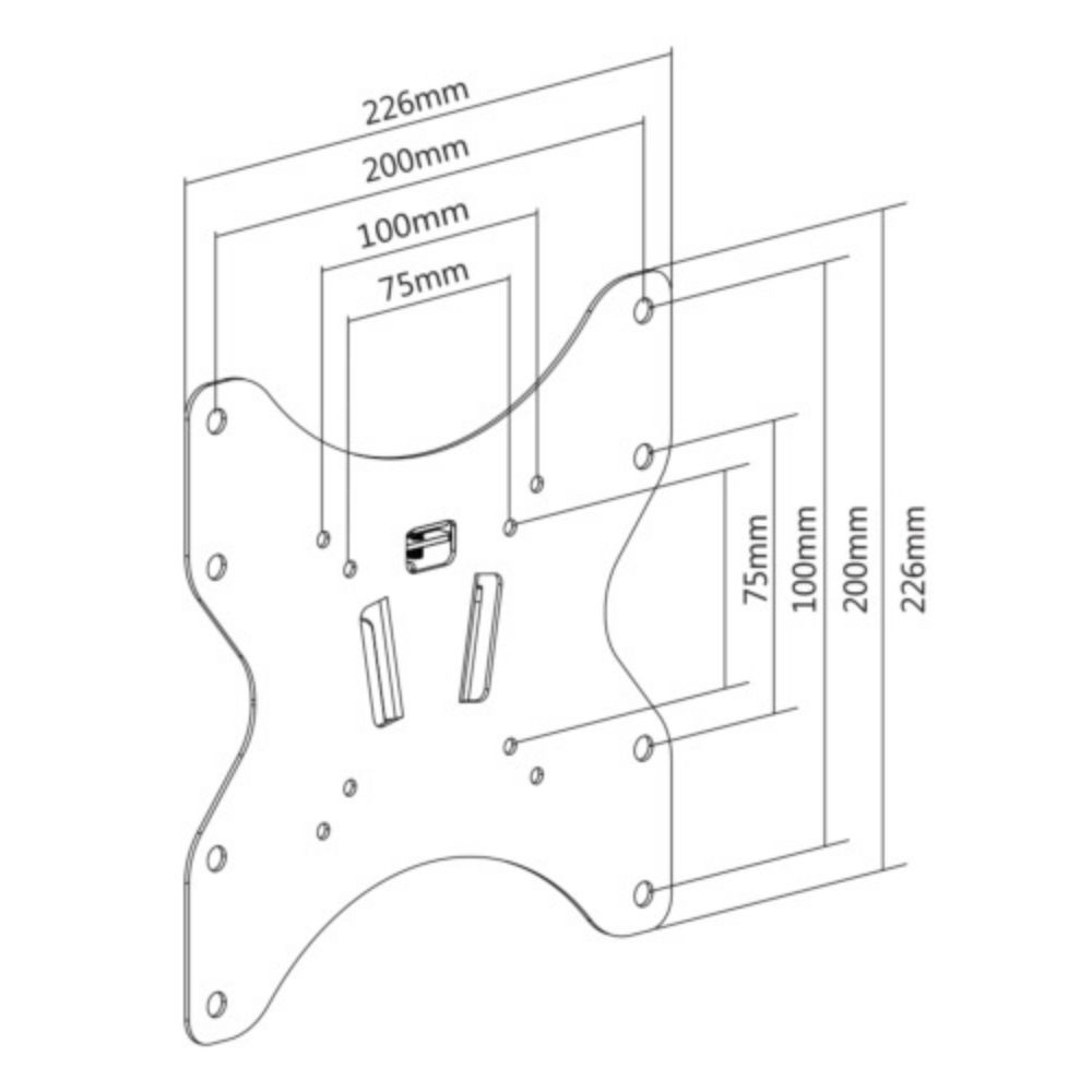 DELTACO TOUCH SCREEN WALL MOUNT 23"-27" - Image 4