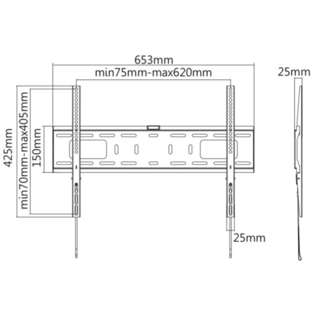 DELTACO TOUCH SCREEN WALL MOUNT TILT 32"-55" - Image 4